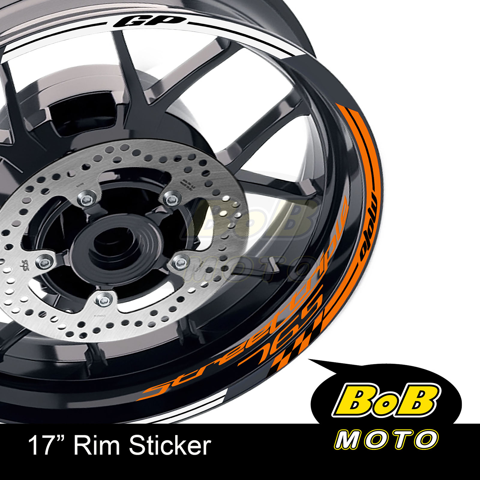 17" Rim White Wheel Decals Stickers For STREET TRIPLE 765 R/RS 17-18 - Picture 17 of 21