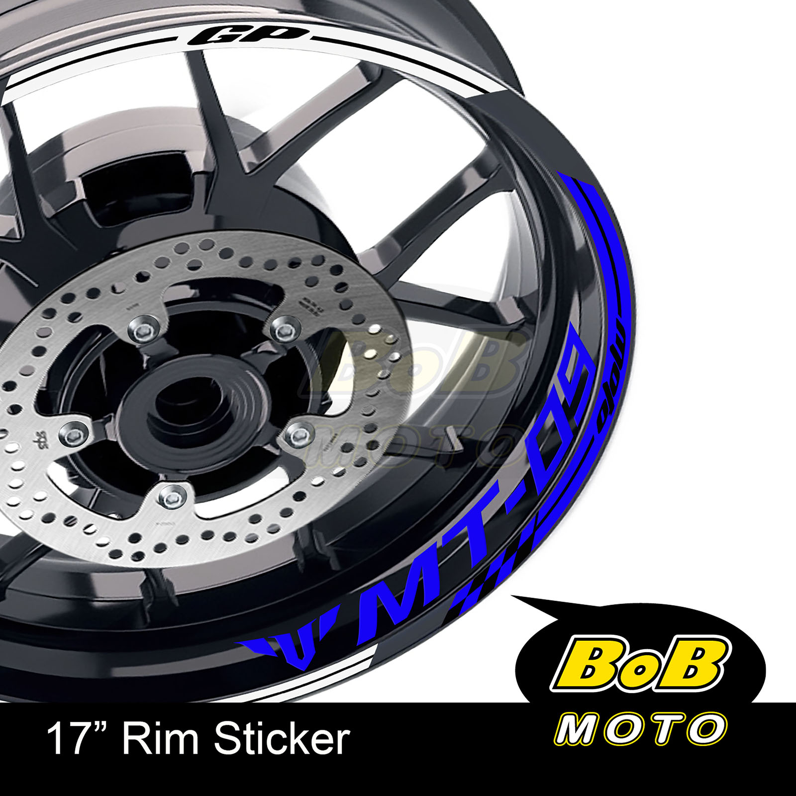 17" Aqua Rim Wheel Decals Stickers AA02 For Yamaha MT09 2018-2020 18 19 20 - Picture 13 of 21
