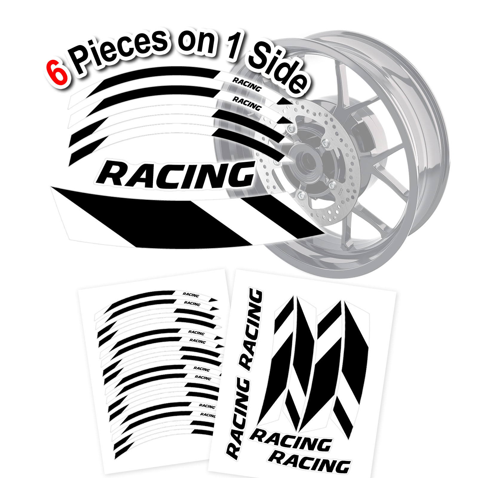For Kawasaki Ninja 650 ZX6R ZX10R ZX14R Green Motorcycle Rim