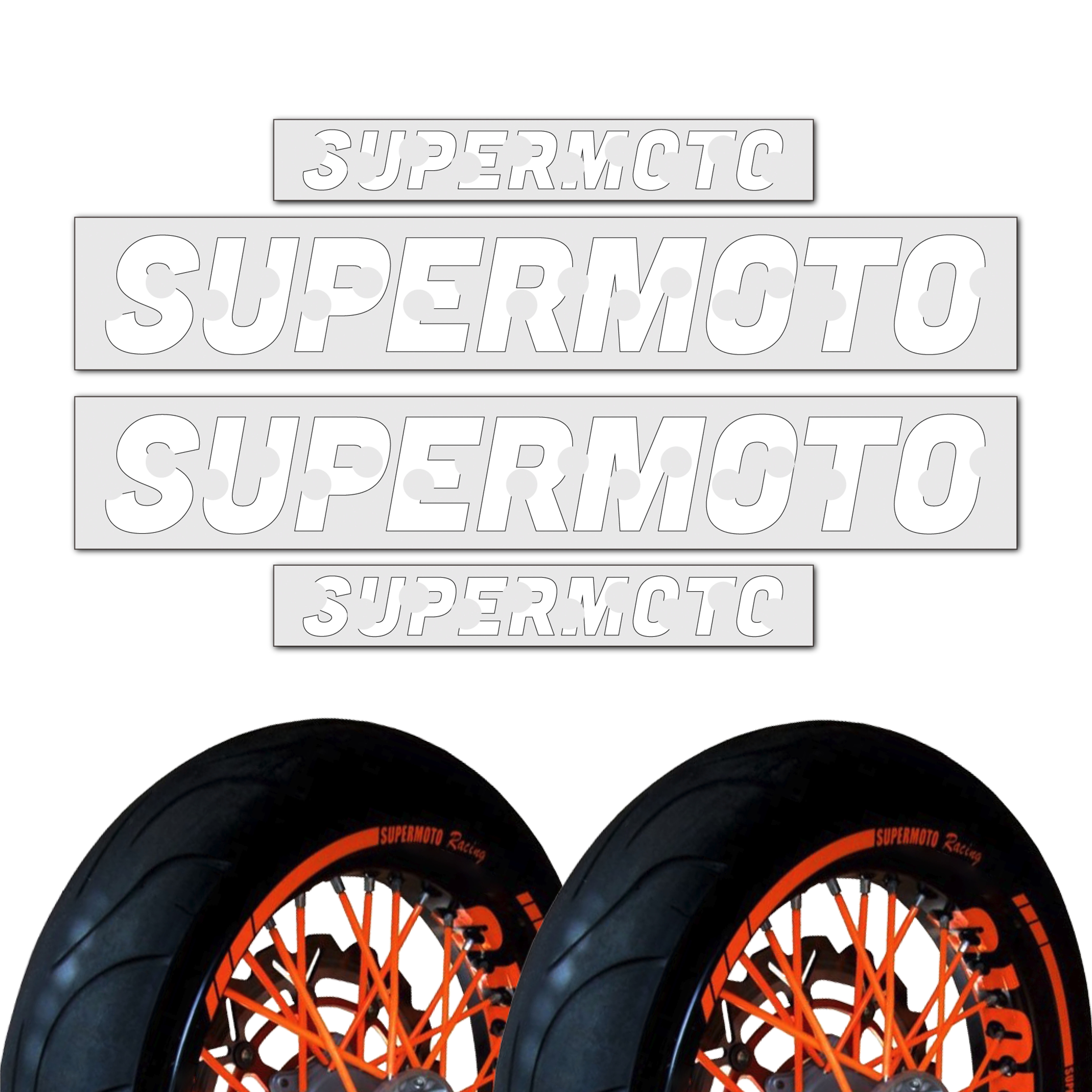 Inner Rim Stickers Supermoto 17" Tape Y01 For Suzuki DRZ 400E DRZ 400SM 13 14 - Picture 20 of 21