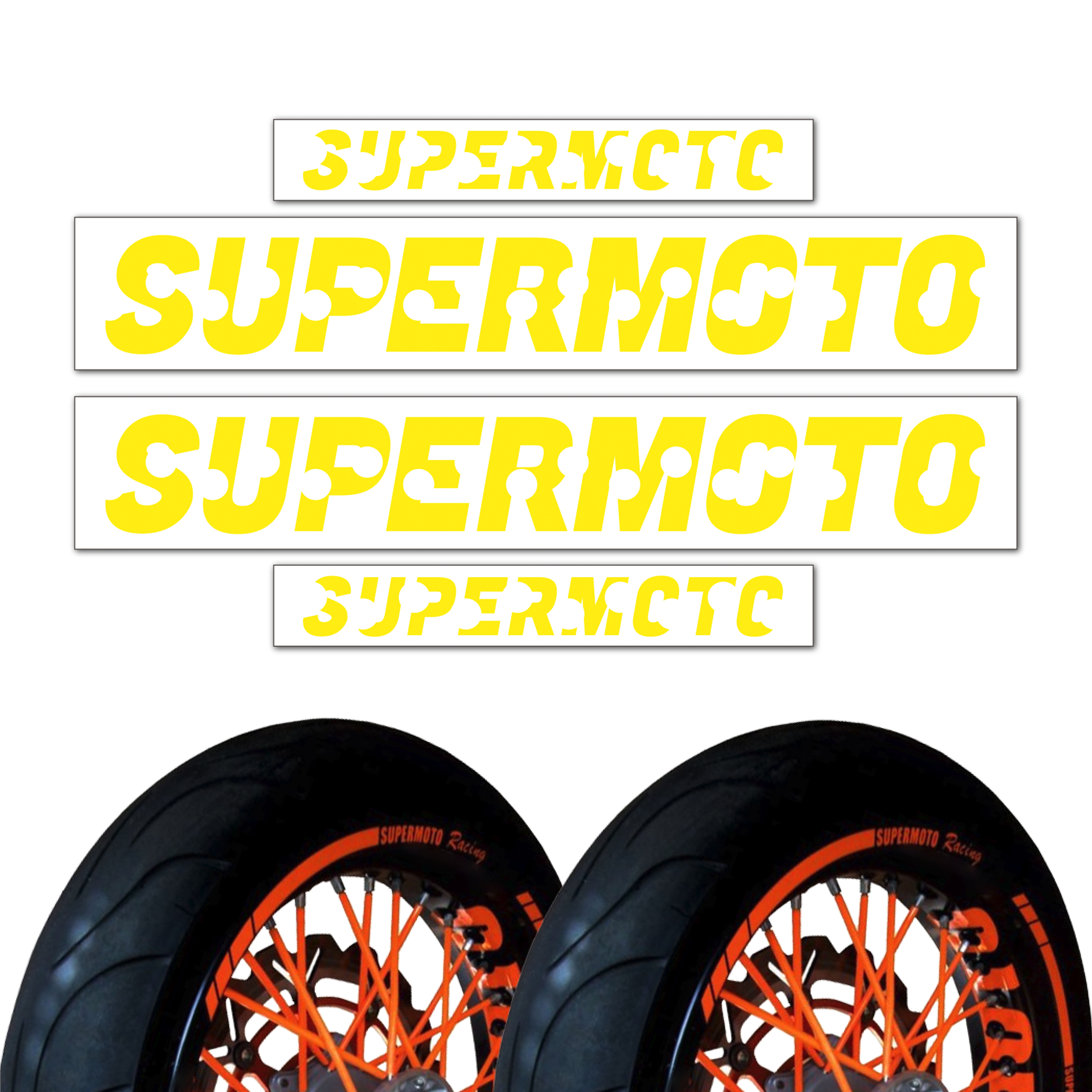 Inner Rim Stickers Supermoto 17" Tape Y01 For Suzuki DRZ 400E DRZ 400SM 13 14 - Picture 21 of 21